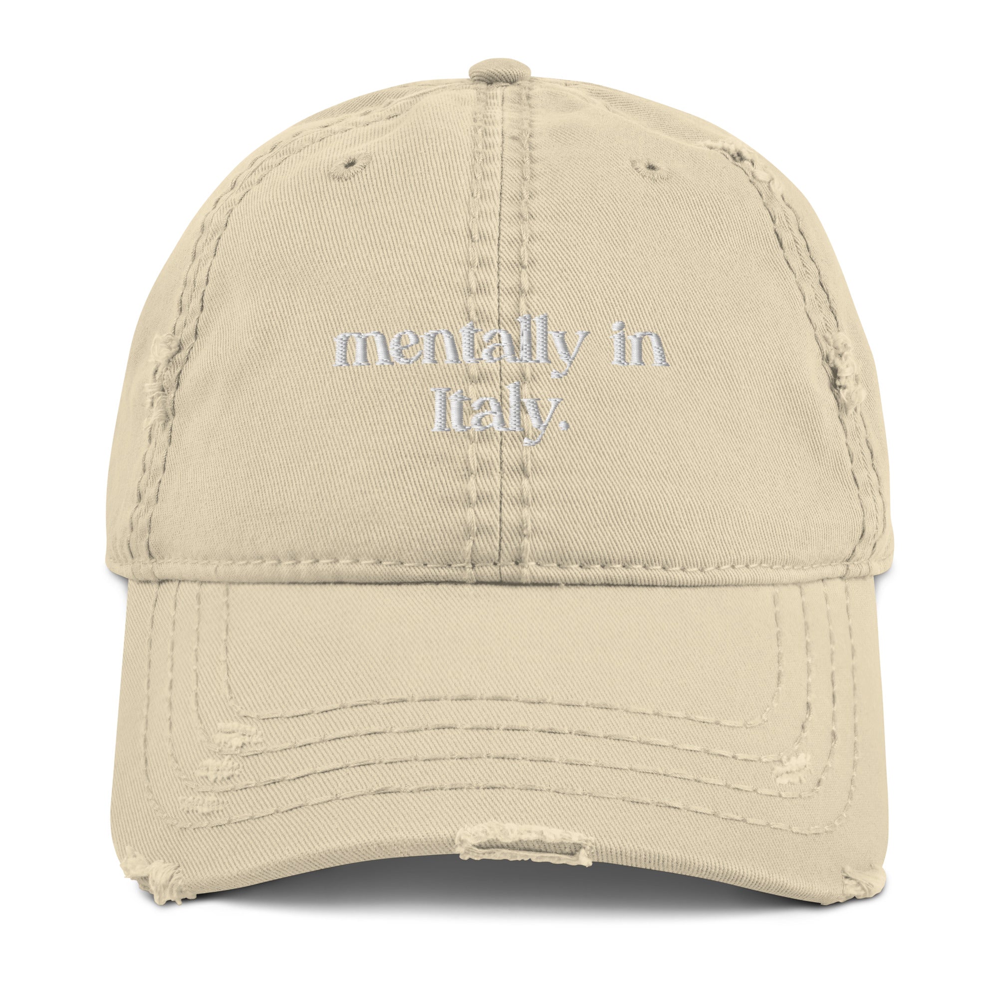Mentally in Italy - Distressed Dad Hat