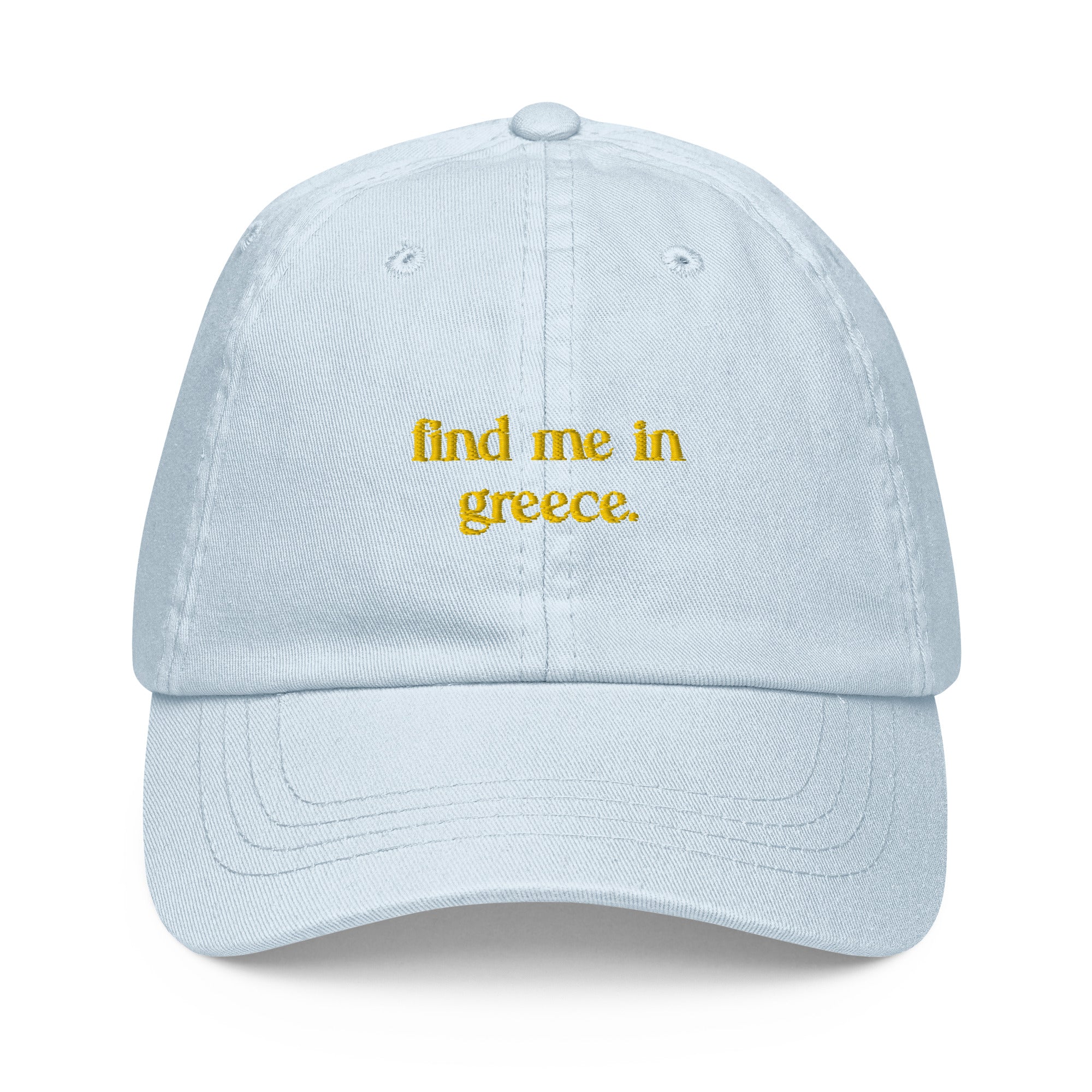 Find me in Greece - Pastel baseball hat