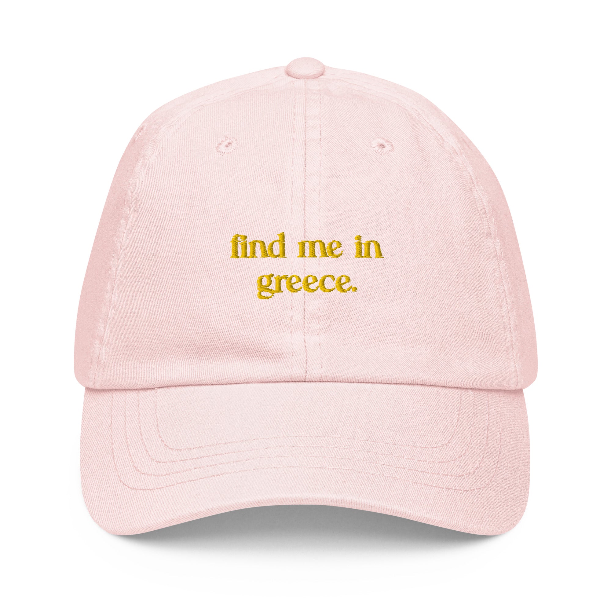 Find me in Greece - Pastel baseball hat